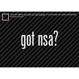 (2x) Got NSA   Sticker   Decal   Die Cut 