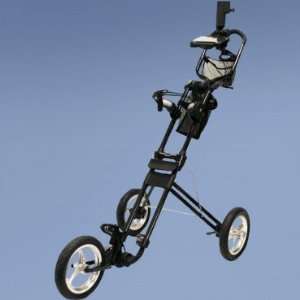  U4 GT Black Cadie 3 Wheeled Push Cart: Sports & Outdoors