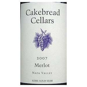  2007 Cakebread Merlot 750ml Grocery & Gourmet Food