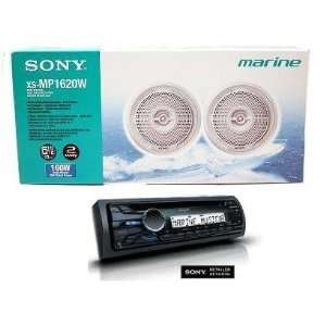  Sony XS MP1620W Marine Speaker, 6.5 Inch Woofer + Sony CDX 