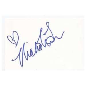  NICHOLE TOM Signed Index Card In Person 