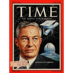  1955 Cover Time Newsmagazine Caltech Lee DuBridge 