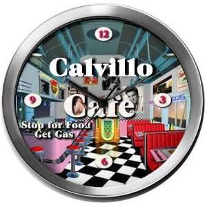  CALVILLO 14 Inch Cafe Metal Clock Quartz Movement: Kitchen 