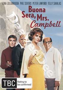 Buona Sera Mrs. Campbell NEW PAL DVD Gina Lollobrigida  