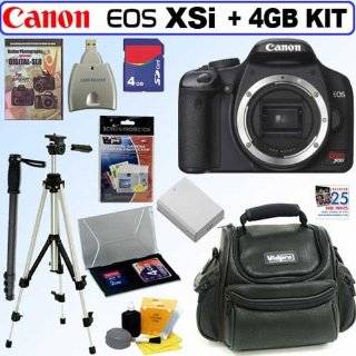 Canon Digital Camera Canon Digital Rebel Xsi 12MP Black + 4GB Deluxe 