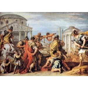   32 x 24 inches   Camillus Rescuing Rome from Bren