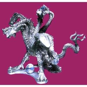    Rawcliffe Pewter Seven Headed Hydra Figurine