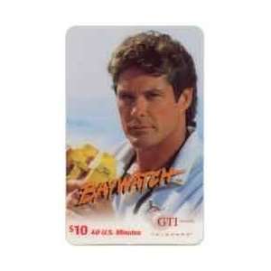   Card: $10. Baywatch TV Show: Close up Photo of David Hasselhoff USED