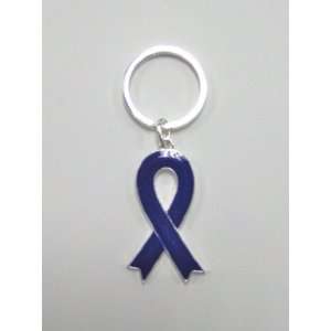  Cancer Awareness Purple Ribbon Keychain 