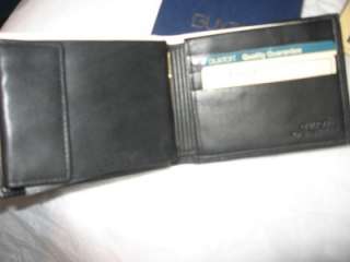 Buxton Old Timer Genuine Leather Convertible Wallet,Blk  