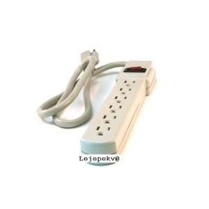  6 Outlet Power Strip   Plastic w/ 3FT Cord Everything 