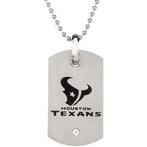  Houston Texans NFL Logo Dog Tag Stainless Steel: Jewelry