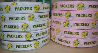 INCH GREEN BAY PACKERS GROSGRAIN RIBBON  1 YARD  