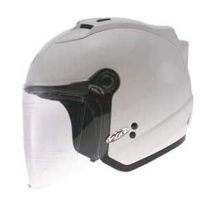  GMAX GM 27 Open Face Motorcycle Helmet   White: Automotive