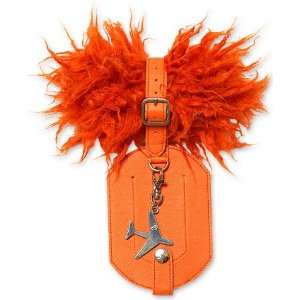  Orange Luggage Tag & Orange Fur Handle Wrap: Everything 