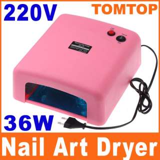 Nail Art Dryer Gel Curing 36W 4X 9W UV Lamp Light Tube  