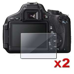   Clear LCD Screen Shield film For Canon EOS 600D: Camera & Photo