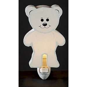    Childrens Quality Designed White Bear Bedroom Night Light: Baby