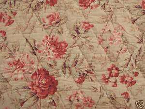 Antique French whole cloth quilt 1890 hand stitched  