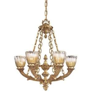   N950436 Vintage 6 Light Chandeliers in French Gold: Home Improvement