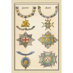 Knighthood   Garter Bath 24x36 Giclee:  Home & Kitchen