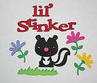 Lil Stinker Die Cuts Paper Piecing   Skunk, flowers an