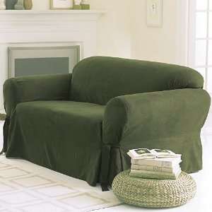  SOLID SUEDE Couch Cover 3 Pc. slipcover Set  Sofa 