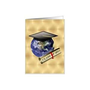   Class of 2011 Earth with Diploma & Graduation Cap Card Toys & Games