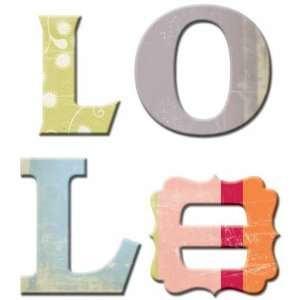   Square w/101 Double Sided Chipboard Letters: Storytime: Home & Kitchen