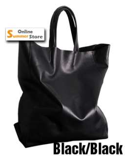 REAL Leather Celebrity Handbag Shopper Cabas Tote Bag  
