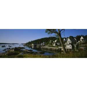  Buildings at the Waterfront, Stonington, Maine, USA 