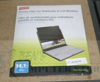 Staples 15.0 LCD Monitor Privacy Filter PF15.0  