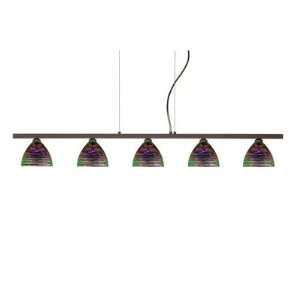  Besa Lighting 5LP 5440 Sabrina Five Light Linear Pendant 