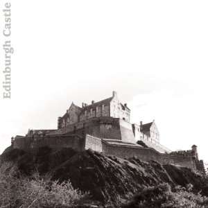  B&W Edinburgh Castle 12 x 12 Paper Arts, Crafts & Sewing