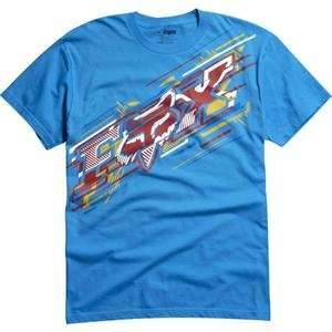  Fox Racing Flare T Shirt   Small/Electric Blue Automotive