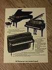 1977 STEINWAY PIANO ADVERTISEMENT CONCERT GRAND PLAY MUSIC SOUND 