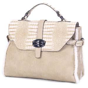  MTQ00716BG Beige Deyce Paulina Vintage Women Handbag 