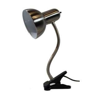    Sunter Lighting Beam Clip Desk Lamp, Brushed Steel