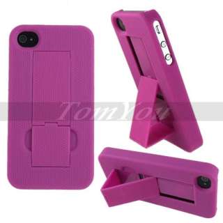 Rose Freely Holder Stand Stander Hard Skin Case Cover For iPhone 4G 4S 