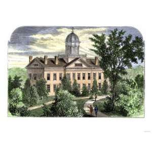  Hiram College in Ohio, 1800s Premium Poster Print, 12x16 