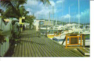 bidding on a vintage postcard of Christiansted St Croix Virgin Islands 