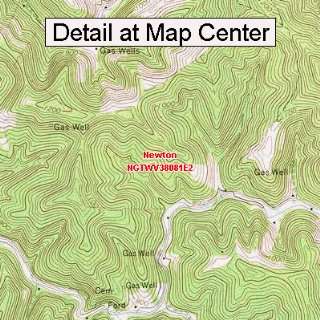  USGS Topographic Quadrangle Map   Newton, West Virginia 