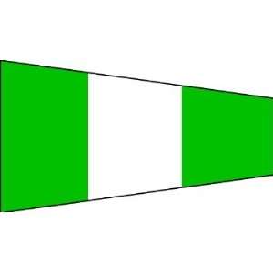  Size 0, Starboard Signal Pennant w/ Line, Snap & Ring 