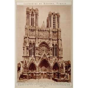  1923 Rheims Cathedral France Westminster Abbey London 