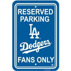  Los Angeles Dodgers 12 x 18 Parking Sign