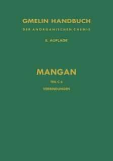 Verbindungen des Mangans mit Schwefel, Selen und Tellur 9783540933250 