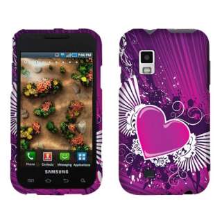   i500 Galaxy S Rainbow Flower Heart Case Cover Screen Protector  