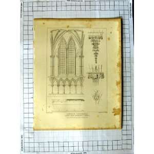   Lincoln Cathedral Chapter House Pugin Keux Etching