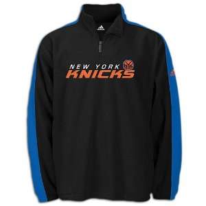  Knicks adidas Mens 1/4 Zip Polyester Fleece Sports 