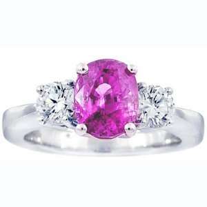   Pink Sapphire Diamond Ring (1.70 cts.tw.) Evyatar Rabbani Jewelry